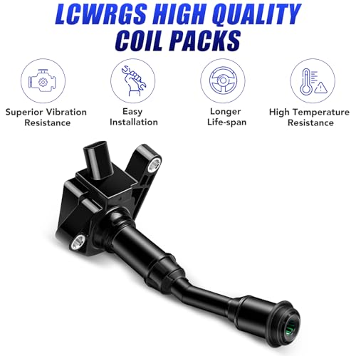 LCWRGS Set of 4 Ignition Coil Pack and Iridium Spark Plugs for 15 Turbo 20172019 Ford Escape 20142020 Ford Fusion Spark Plugs and Coils Replaces UF735 DG552 DS7Z12029A - Image 3