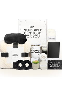 Remy Belle Get Well Gifts Spa Set for Women Self Care Gifts for Women 12 PCS, Care Package with Cozy Blanket, Self Care Gift  - Image 1