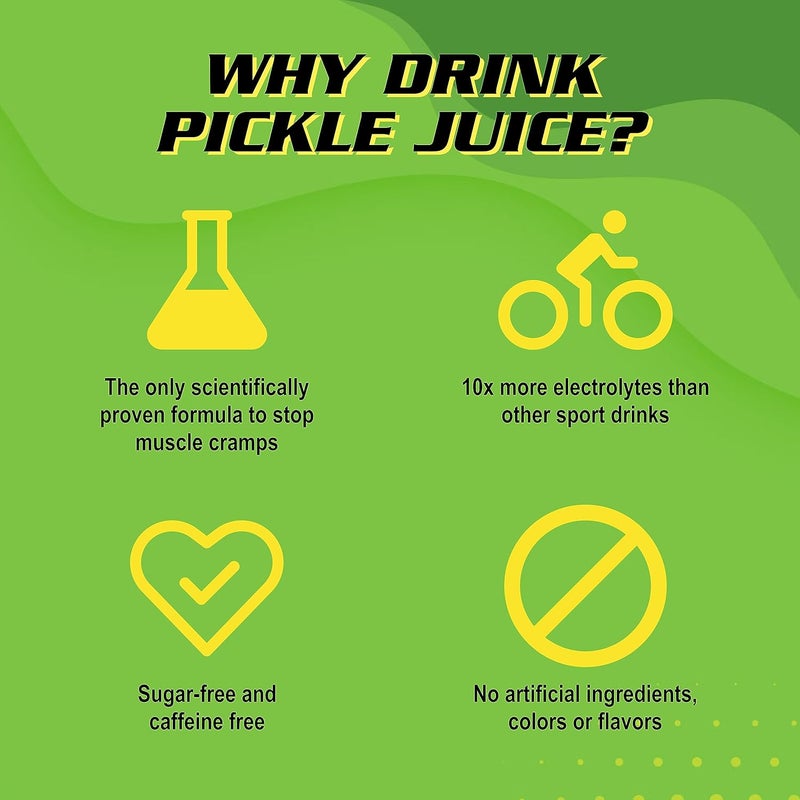 Pickle Juice Sports Drink Shots, Extra Strength - 24 Pack of 2.5 oz Electrolyte Shots for Immediate Cramp Relief - Image 4