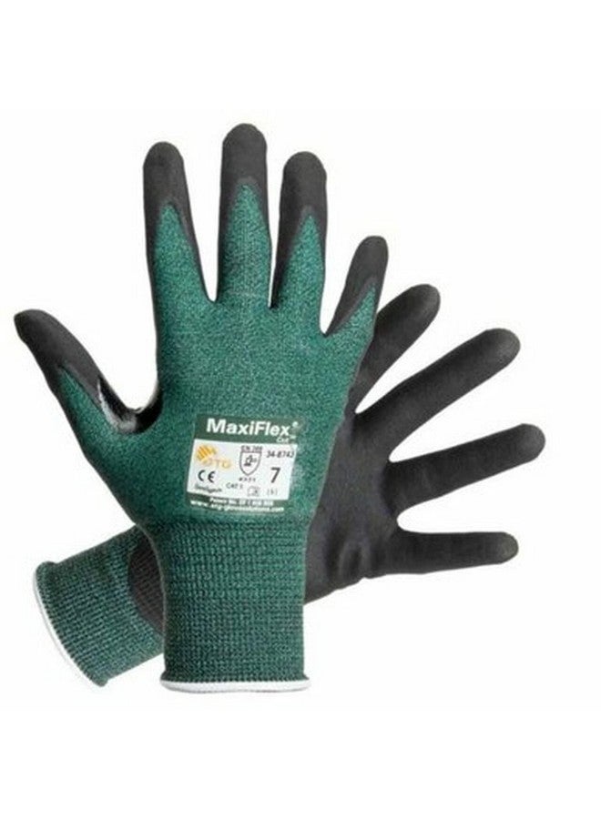 PIP ATG 34-8743/L MaxiFlex Cut - Black Micro-Foam Nitrile Coated Palm And Fingers - Large - 12 Pair Per Box - Image 1