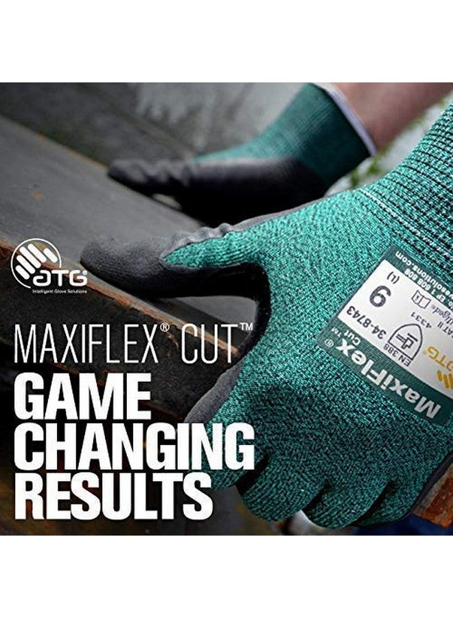 PIP ATG 34-8743/L MaxiFlex Cut - Black Micro-Foam Nitrile Coated Palm And Fingers - Large - 12 Pair Per Box - Image 4