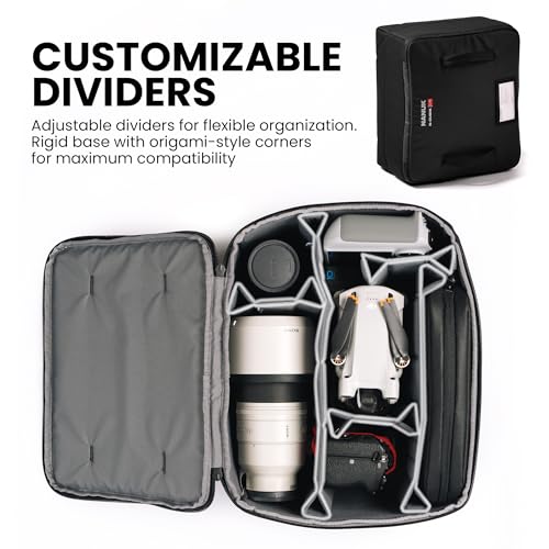 NANUK NCubik 17M Camera Bag Insert Medium WaterResistant Cube Shockproof Protective Camera Insert for Backpack Perfect for Tech Gear Accessories 114 x 133 x 66 - Image 3