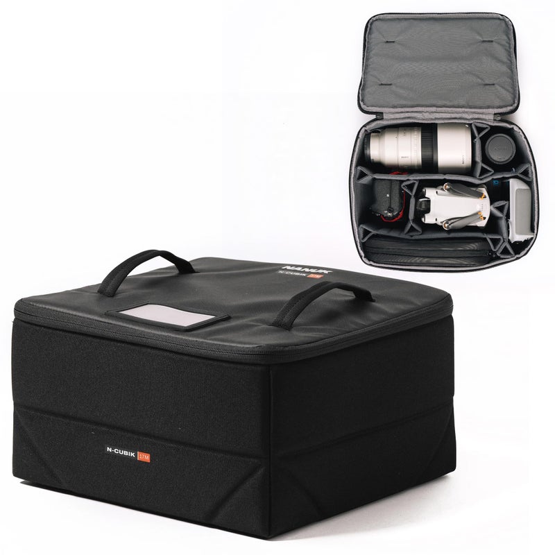 NANUK NCubik 17M Camera Bag Insert Medium WaterResistant Cube Shockproof Protective Camera Insert for Backpack Perfect for Tech Gear Accessories 114 x 133 x 66 - Image 2