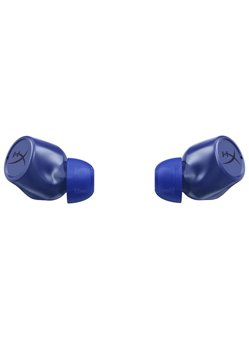 HYPERX Cirro Buds Pro – True Wireless Earbuds, Active Noise Cancellation, ANC, Ambient Sound Mode, Low Latency, Bluetooth 5.2, IPX4, Fast Charge, PC, Nintendo Switch, Mobile - Blue - Image 2