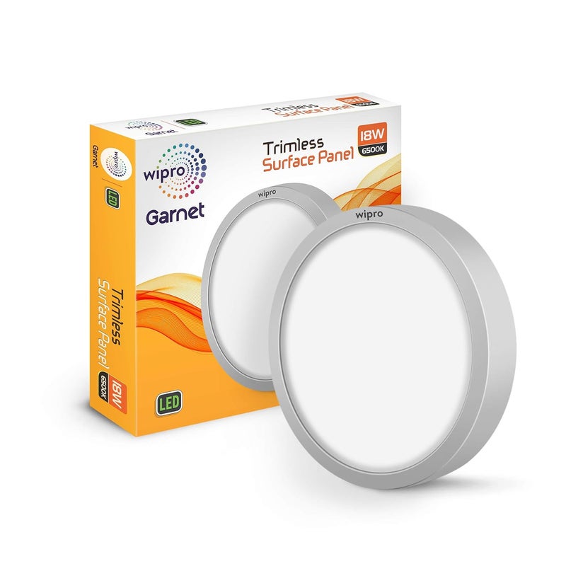 Wipro D641865 Garnet 18Watt Trimless Panel Light Cool Day Light White Round - Image 1
