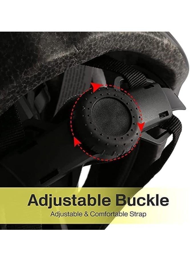 DUNISO Adult bicycle helmet with detachable magnetic goggles, road and mountain riding protective helmet, adjustable size,unisex，black and white - Image 5