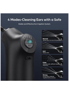 Ru syanl Electric Ear Wax Removal Kit Water Powered Ear Cleaner Safe and Effective Ear Cleaning Kit with 4 Pressure Settings Ear Wax Removal Tool for Adults and Kids  - Image 5