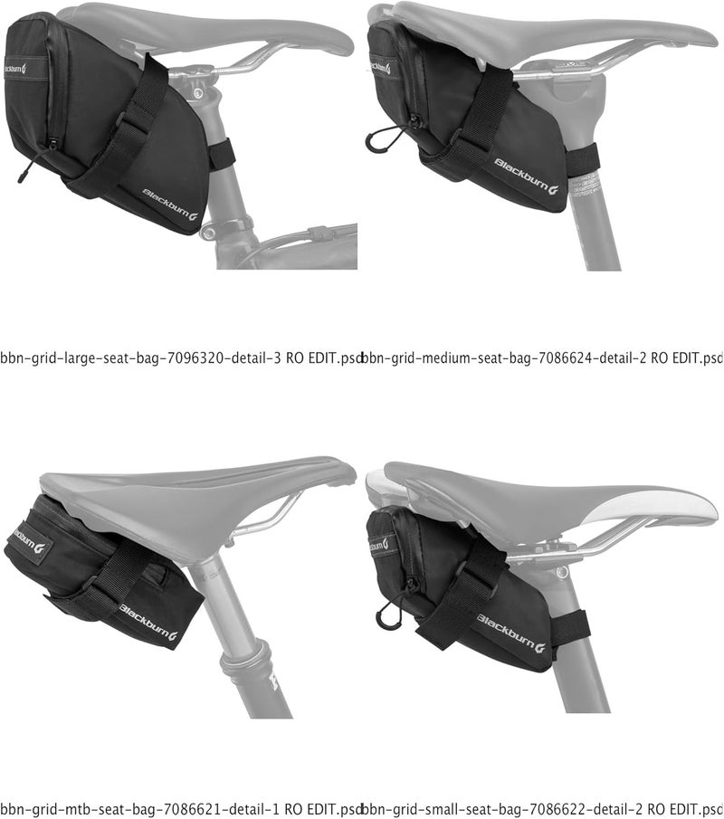 Blackburn Grid MTB Bike Seat Bag - Multi-Colour, Small Size - Image 3