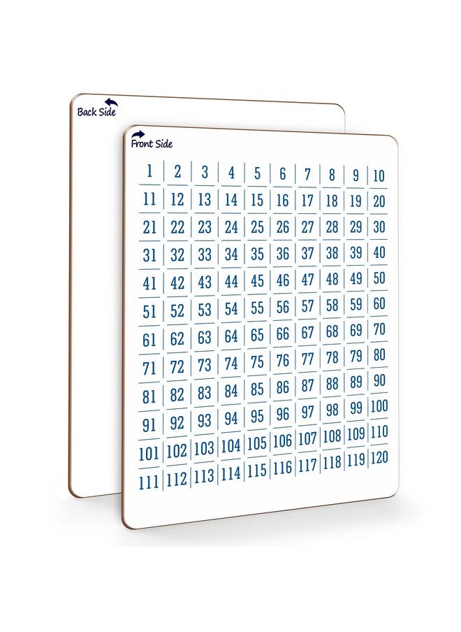 Scribbledo Dry Erase Number Chart 9”X12” White Board Teacher Student 100 Chart For First Grade Classroom Kid Small Math Practice Whiteboard Kindergarten 1St Grade School Supplies  - Image 1