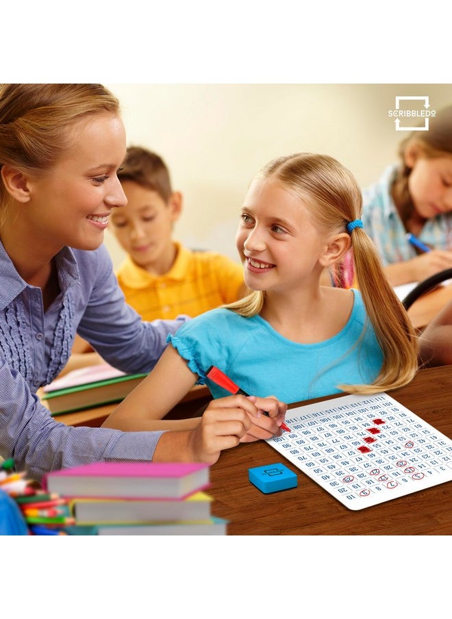 Scribbledo Dry Erase Number Chart 9”X12” White Board Teacher Student 100 Chart For First Grade Classroom Kid Small Math Practice Whiteboard Kindergarten 1St Grade School Supplies  - Image 5