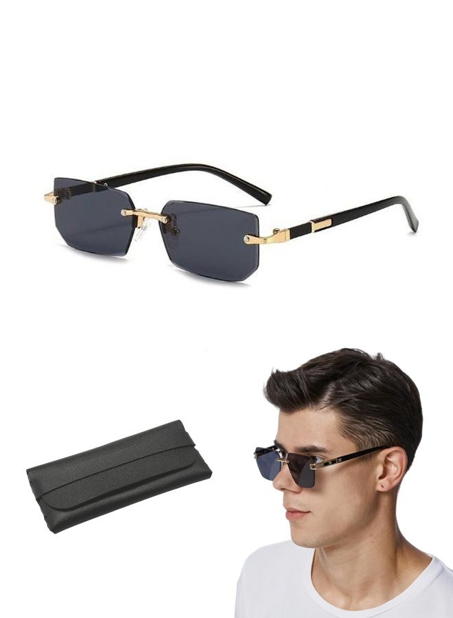 New Rimless Fashion Trend Sunglasses Personalized Sunglasses UV Protection Unisex - Image 1