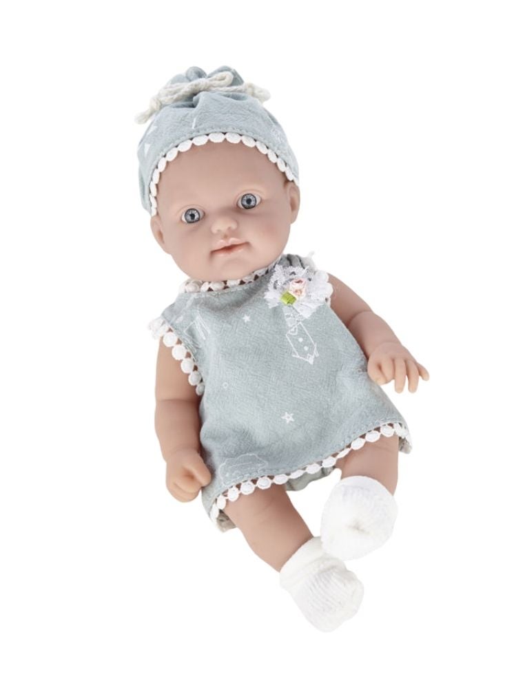 بريميم دمية طفل نقية بطول عشر بوصات مع ملابس ناعمة، ولهاية، ومجموعة خشخيشة – دمية طفل حديث الولادة للأطفال الصغار - Image 1