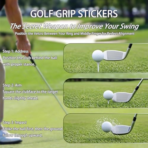 Kelyva Golf Swing Trainer T Grip Aid – Golf Grip Trainer, Rubber Golf Training Aid for Correct Posture, Two Sizes with Carry Bag - Image 5