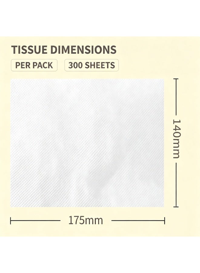5-Pack Household 5-Ply Wood Pulp Skin Friendly Facial Tissues - Image 4