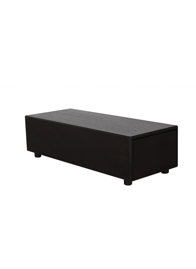 DANUBE HOME Paddington Mid Unit Table with Storage Multifunctional Living Room Desk Space Saving Center Table Modern Design Furniture For Home Living Room L40xW100xH27cm Black  - Image 2