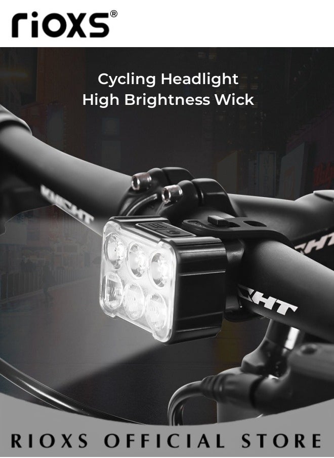 RIOXS Bicycle Tail Light Set,Ultra Rechargeable Bright Bike Light,USB Charging Bicycle Tail Light,Smart Sensor Riding Light For Night Road Cycling,Waterproof Headlight Taillight,Easy To Install  - Image 4