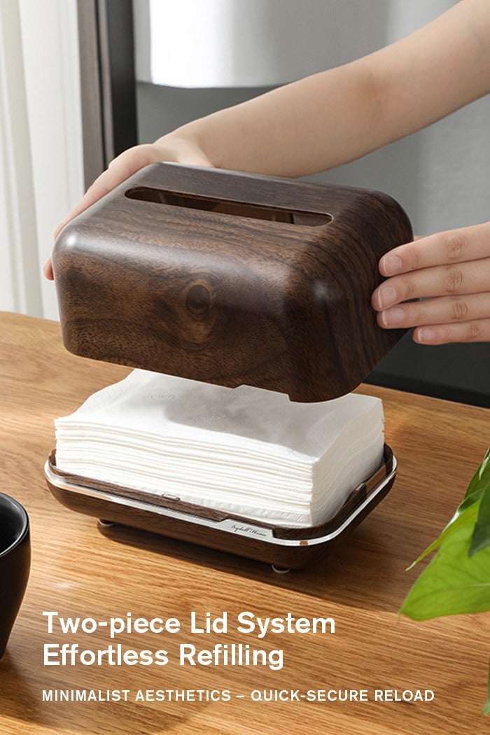 Sunnaltree Lift Tissue Box, Facial Tissue Case Dispenser, Rectangular Tissue Holder,Automatic Lift Paper Box, Bathroom Tissue Storage Box for Home Office Car Decoration - Image 5