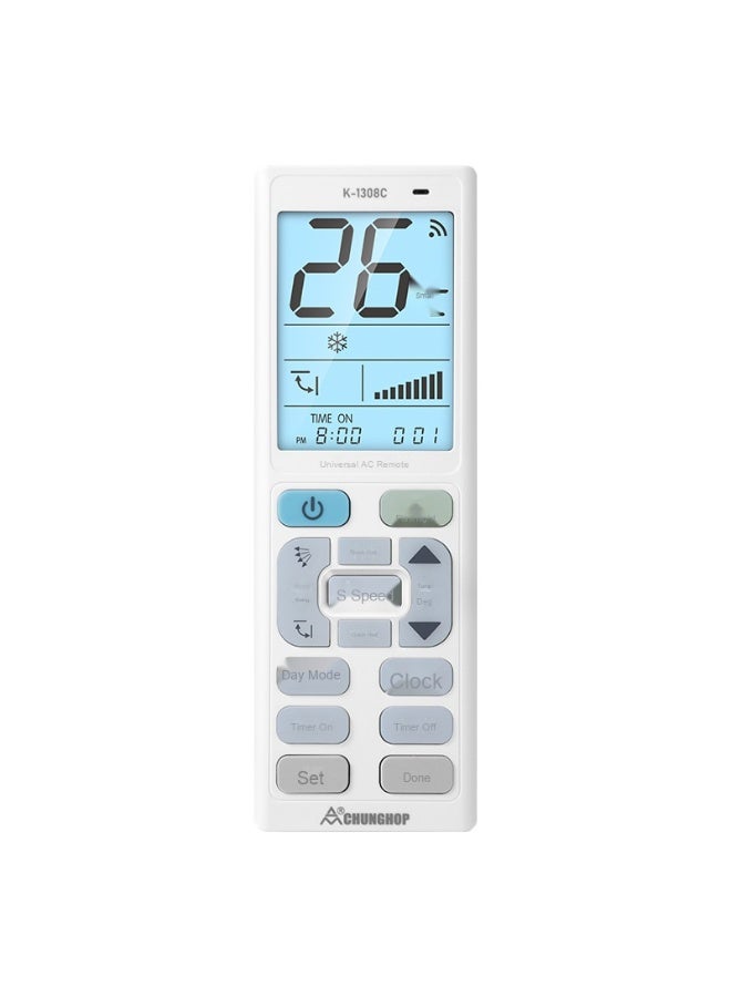 نيبمينينت جهاز تحكم عن بعد عالمي مخصص لمكيف الهواء من نوع Zhonge K-1308CK-1302C 