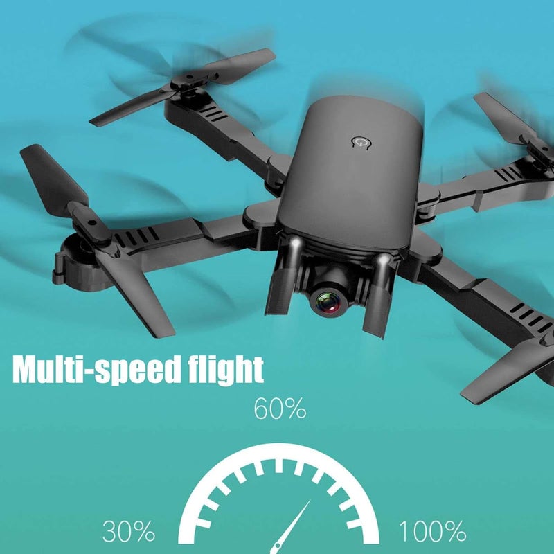 Drones with Camera for Adults Foldable RC Drones for Beginners Folding HD Aerial Photography 4k Quadcopter Optical Flow Dual Camera Remote Control Aircraft (White 3 Battery) - Image 4
