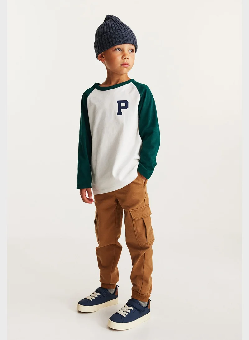 H&M Kids Essential Slim Fit Cargo Trousers