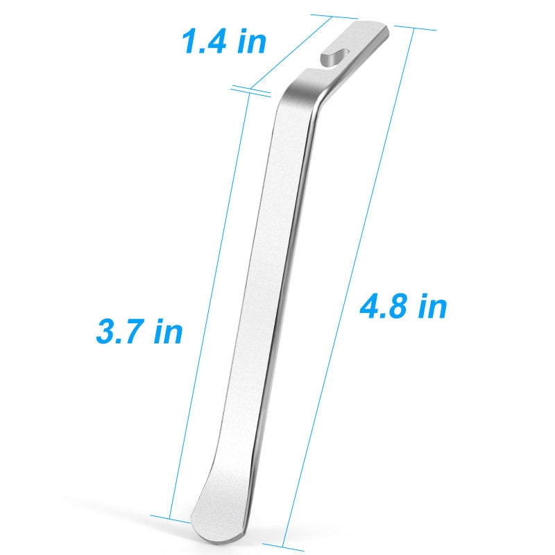 ptiysta 4pcs Bicycle Tire Pry Bar, Tire Scoop, Professional Tire Removal Tool, Tire Lever, High Grade Stainless Steel Tire Lever, Repair Bicycle Inner Tube, Best Tire Changing Tool - Image 2