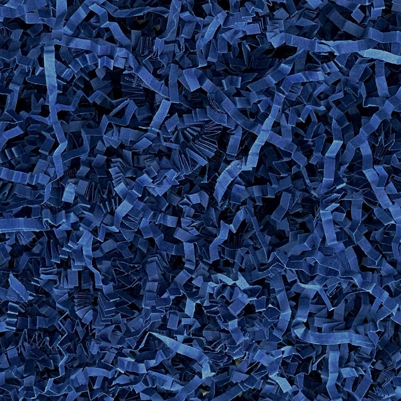 Corlcol 200g(7oz) Crinkle Paper Filler for Gift Baskets Box Confetti Paper Shreds Decoration Stuffing for Father's Day, Weddings, Anniversaries, Christmas (Navy Blue) - Image 1