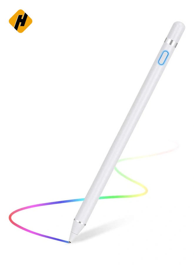 HuHa - Stylus Pen for Touch Screens Rechargeable 1.5mm Fine Point Active Capacitive Stylus Smart Pencil Digital Compatible iPad and Most Tablet - Image 1