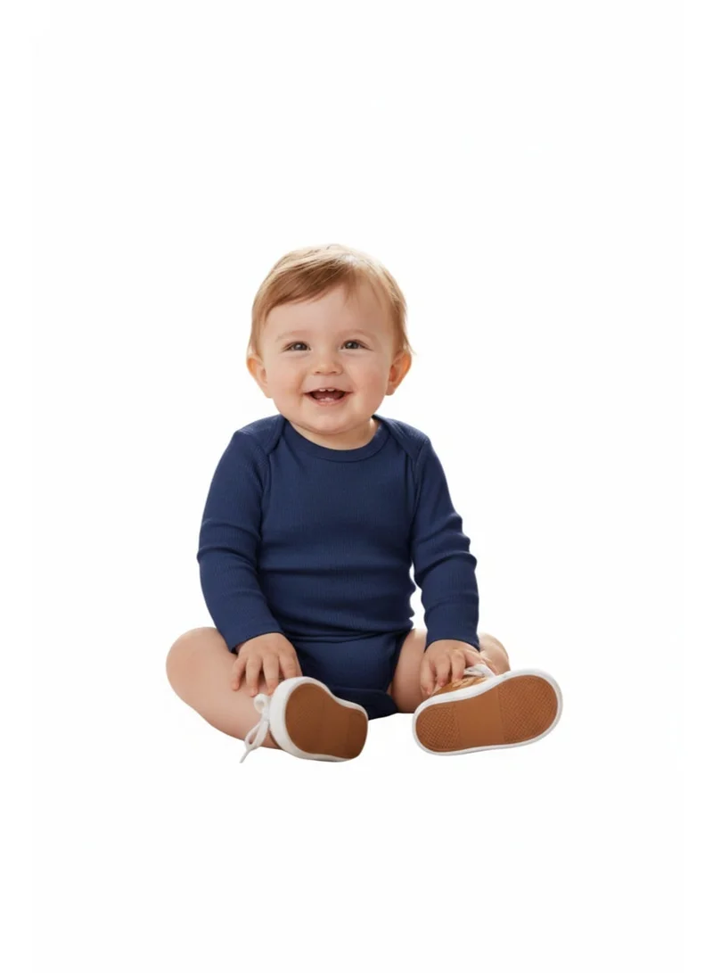 Bambimici Bambimici 3-Pack Animal Print Long Sleeve Bodysuit