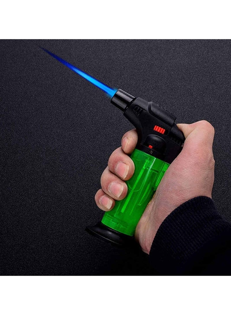 Cooking Torch Lighter, Refillable Long Jet Lighters with Visible Window, Windproof Jet Flame Candle Lighter, Refillable Butane Gas Lighters for BBQ and Kitchen - Image 3