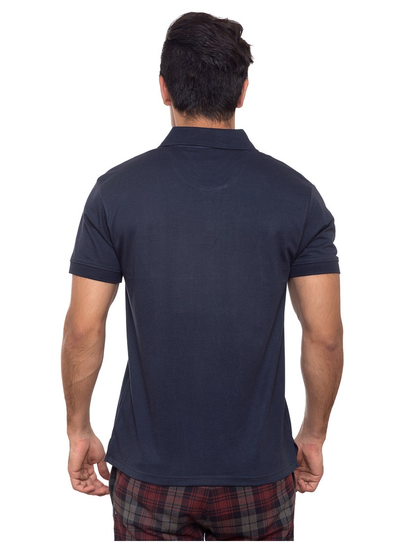 SANTHOME Basic Dry n Cool Cotton Polyester Blend Shirt Collared Neck Polo for Men  - Image 4