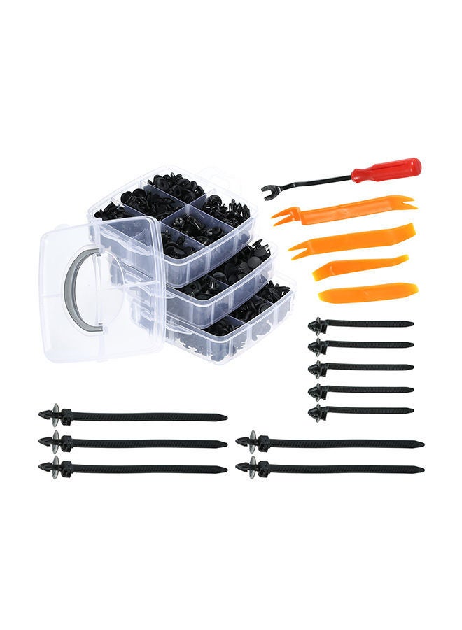 NIBEMINENT 655-Piece Car Push Retainer Clip And Fastener Kit  - Image 1