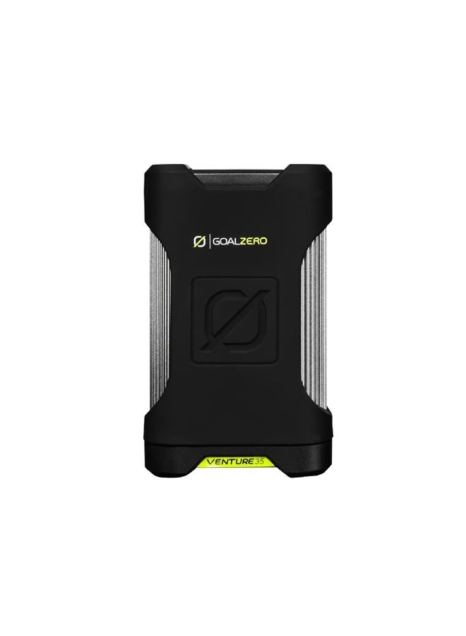 Goal Zero Venture 35 Portable Charger Power Bank 9600mAH 18W USB-C Power Delivery Port 2 USB Outputs IP67 Rating 50 Lumens Flashlight - Image 1