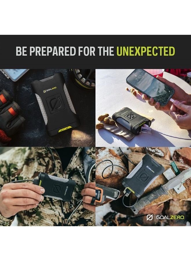 Goal Zero Venture 35 Portable Charger Power Bank 9600mAH 18W USB-C Power Delivery Port 2 USB Outputs IP67 Rating 50 Lumens Flashlight - Image 4