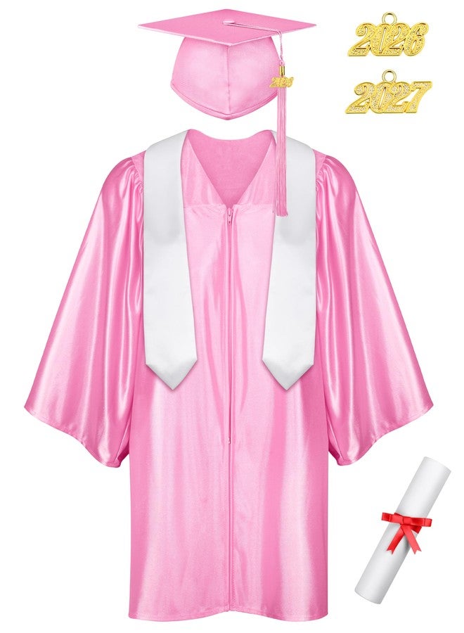 SOMSOC 7 Pieces Preschool Kindergarten Graduation Gown Cap Sash Set with 2026, 2027 Tassel Charms, Certificate for Toddler - Image 1
