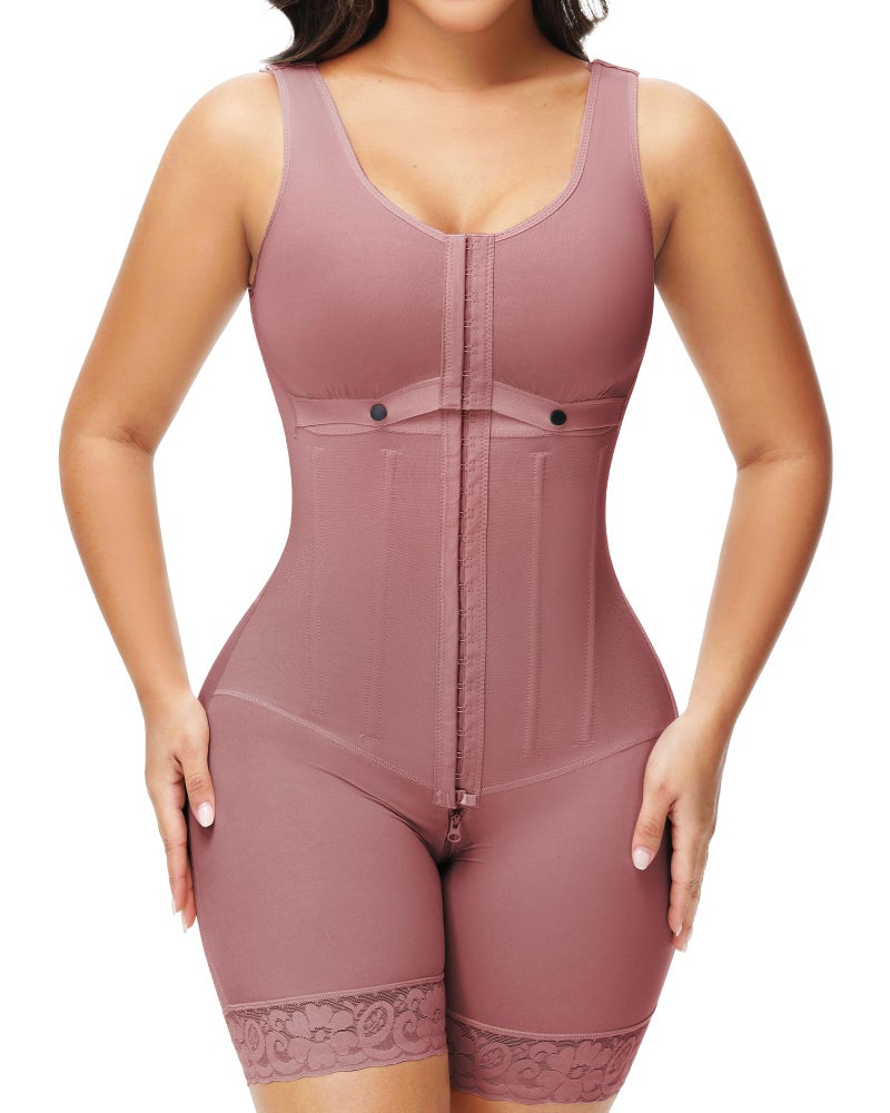 SHAPSHE Fajas Colombianas Moldeadoras Shapewear Tummy Tuck Stage 1 2 3 Post Liposuction Compression Garment Shaping Girdles Rosy Brown 3XL
