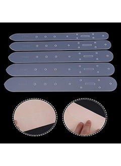 Generic 5pcs Acrylic Leather Craft Belt Hole Punching Template DIY Set, 25/30/35/38/40mm  - Image 1