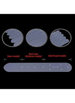 Generic 5pcs Acrylic Leather Craft Belt Hole Punching Template DIY Set, 25/30/35/38/40mm  - Image 3