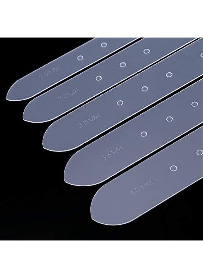 Generic 5pcs Acrylic Leather Craft Belt Hole Punching Template DIY Set, 25/30/35/38/40mm  - Image 5