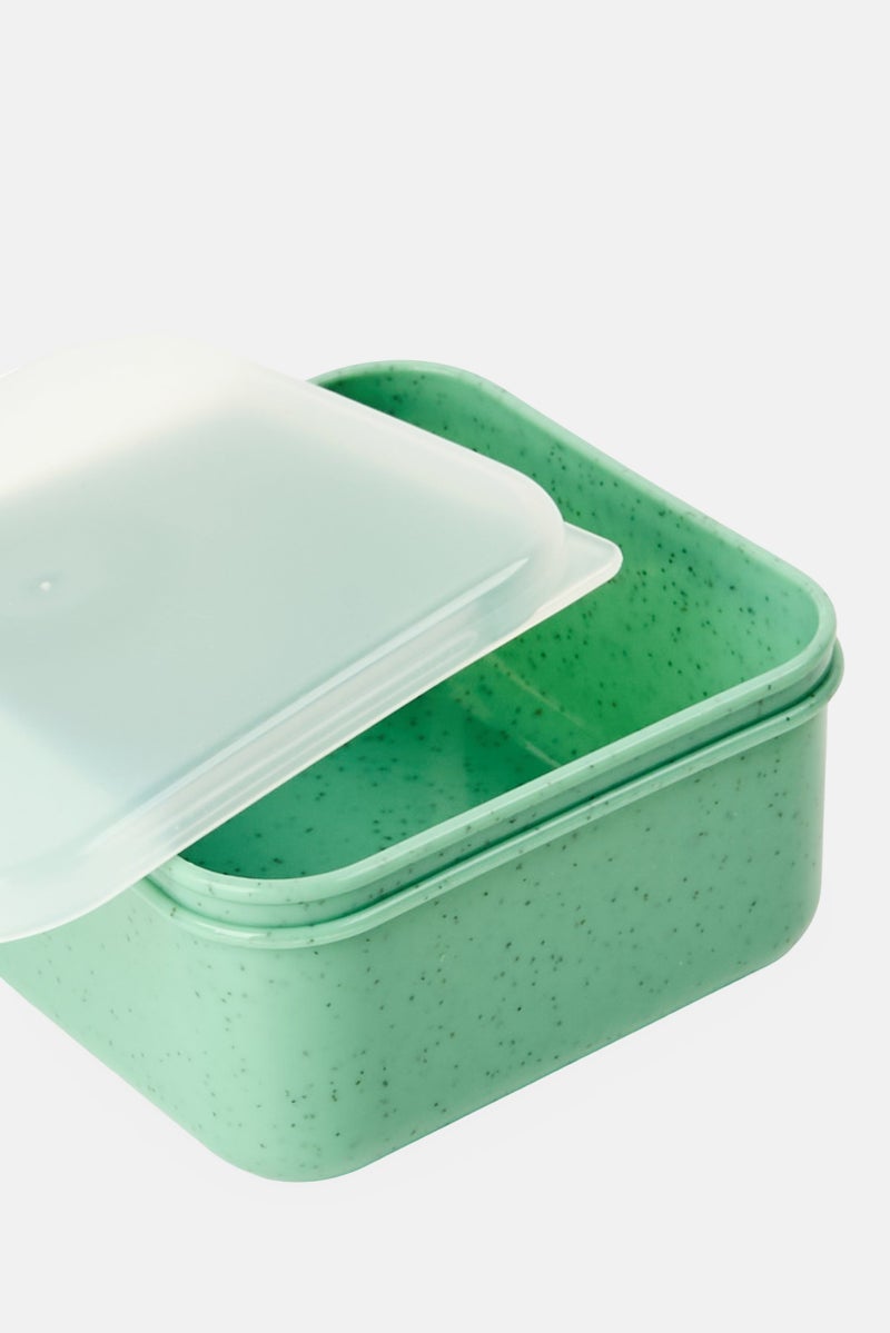 Eco Home Set Of 4 Wheat Fiber Mini Snack Container, Sage Green - Image 3