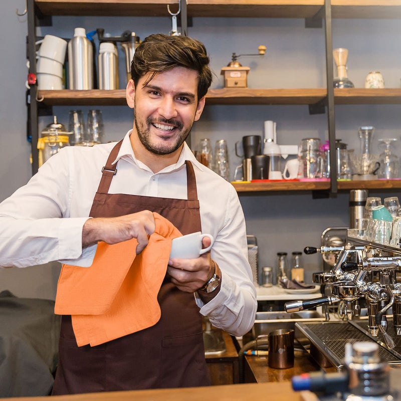 Utopia Kitchen Orange Flour Sack Towels [12 Pack - 28 x 28 Inch] 100% Cotton Tea Towels for Cleaning & Drying - Highly Absorbent Kitchen Dish Cloth - Image 2