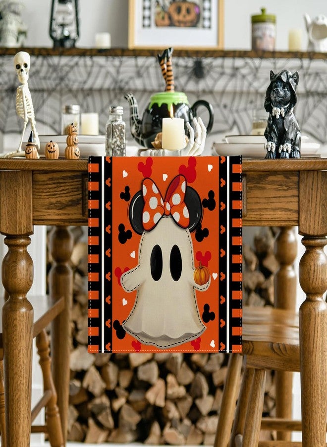 Yarcooly Halloween Table Runner Cute Spooky Ghost Table Cover Cartoon Mouse Decor Halloween Decorations for Home Party - Image 4