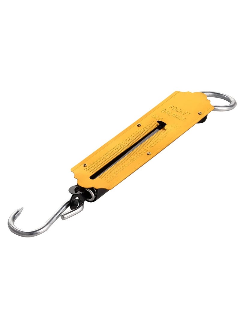 DEFAONS DEFAONS Pocket Balance Spring Scale Portable Hanging Weighing Scale with Hook 50Kg 112LBS Capacity Dual Scale in Kg Lbs Ideal for Fishing Travel Outdoor Market Use Durable and Compact Design - 3 PCS  - Image 3