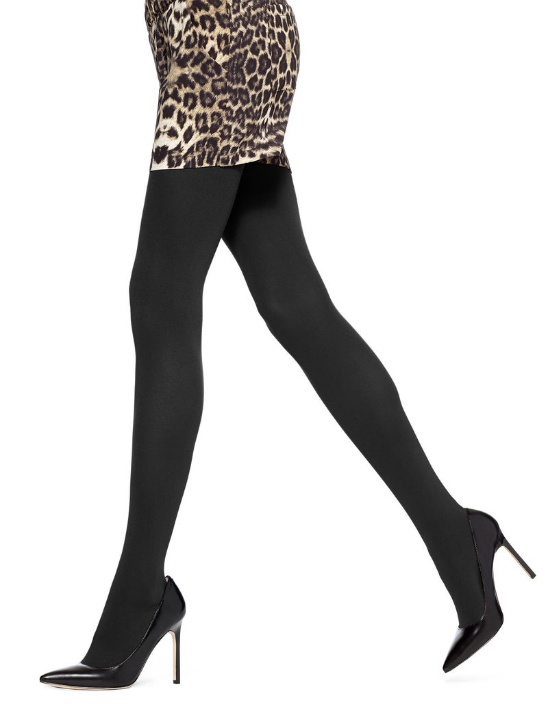 Hue Women's Super Opaque Tights with Control Top, Black, 5 - Image 3