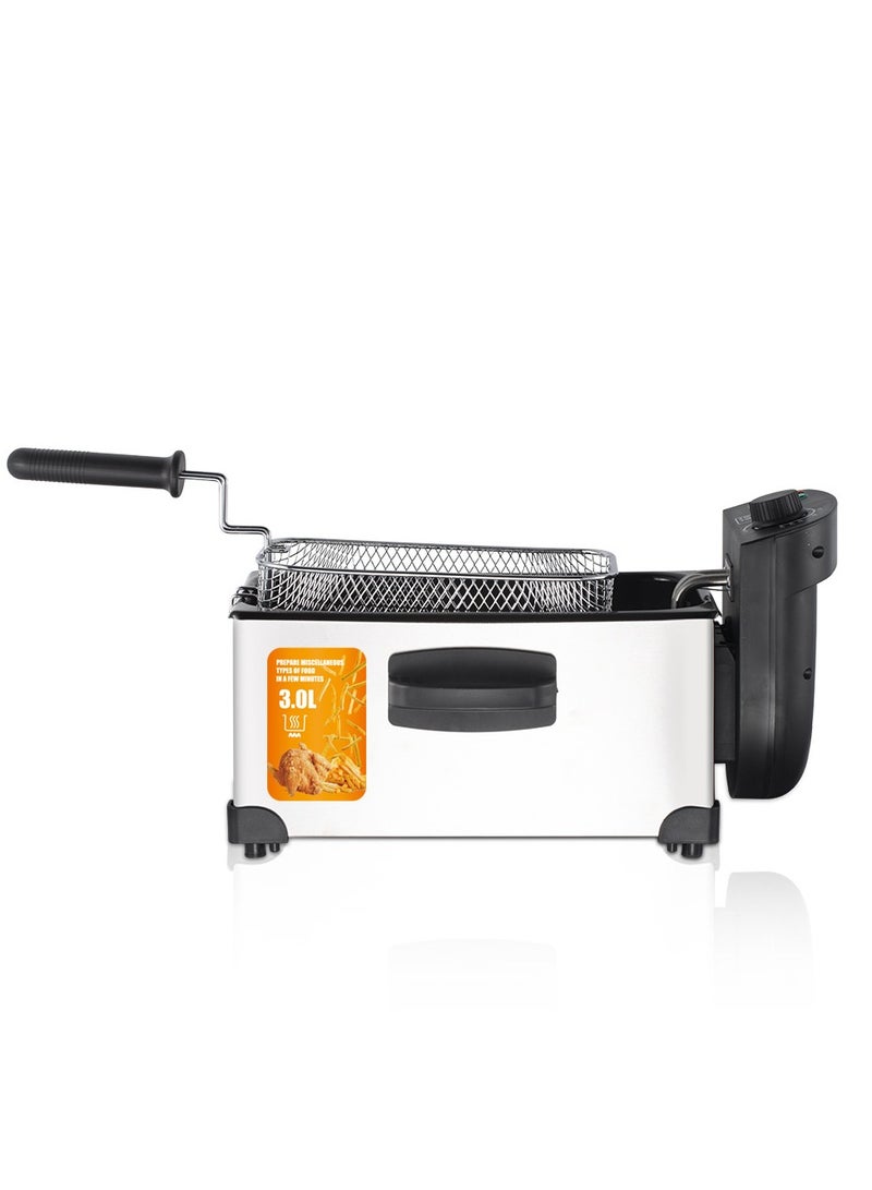 RAF Small Electric Deep Fryer for Home Use | Commercial Temperature-Controlled Fryer for Fries, Donuts, and Fried Snacks - Image 3