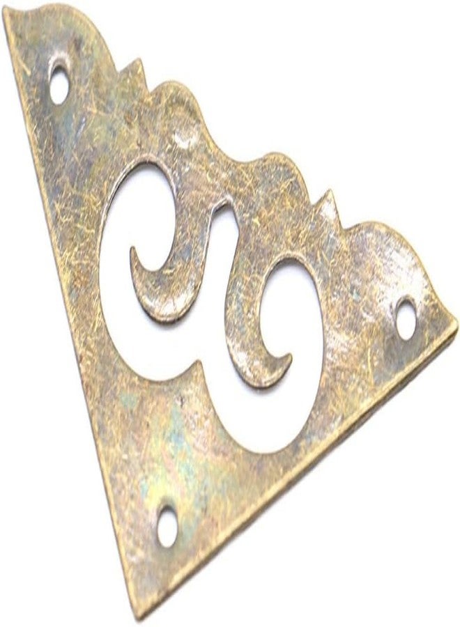 Tia Corner Protector Decorative Fitting Bronze Metal Bracket with Nails Wooden Alloy Steel Jewellery Box (20, Antique Frame Decorative Protectors) - Image 1