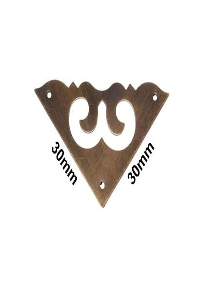 Tia Corner Protector Decorative Fitting Bronze Metal Bracket with Nails Wooden Alloy Steel Jewellery Box (20, Antique Frame Decorative Protectors) - Image 3
