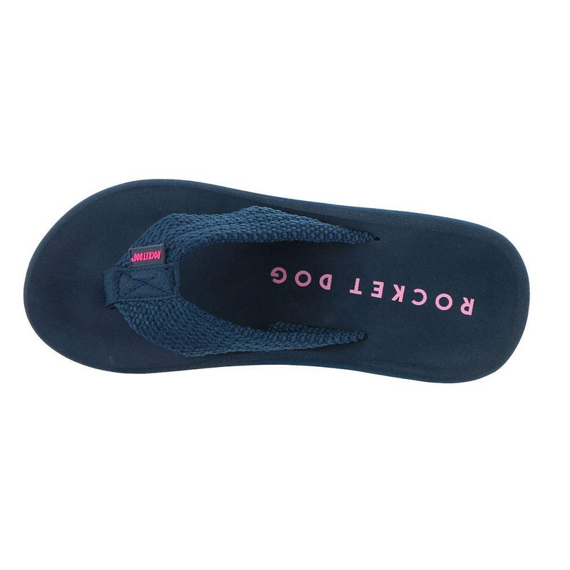 Rocket Dog Women's Sunset Webbing Flip Flop, Navy, 9 - Image 2