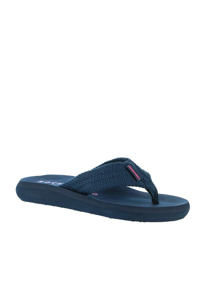 Rocket Dog Women's Sunset Webbing Flip Flop, Navy, 9 - Image 1