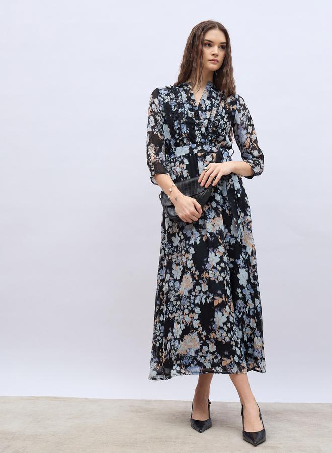 Styli Floral Chiffon Dress  - Image 1