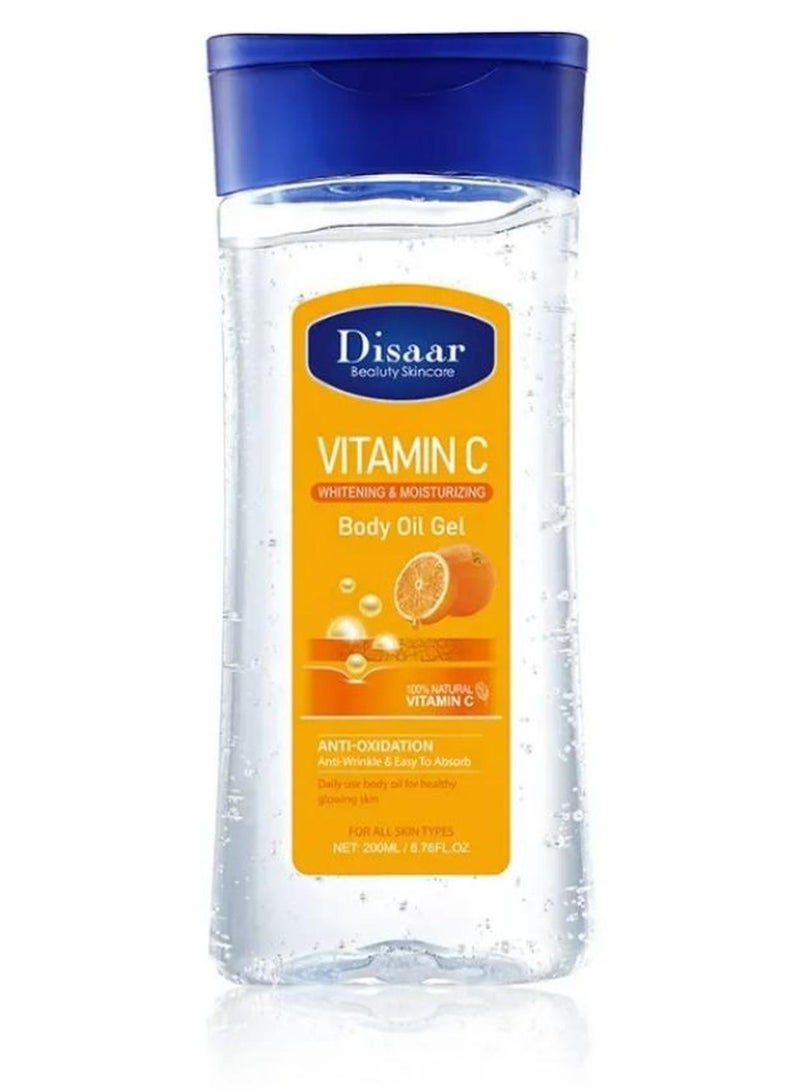 ديسار جل فيتامين سي لترطيب البشرة من ديسار - زيت جل لتفتيح الجسم وتدليك الجسم 200 مل